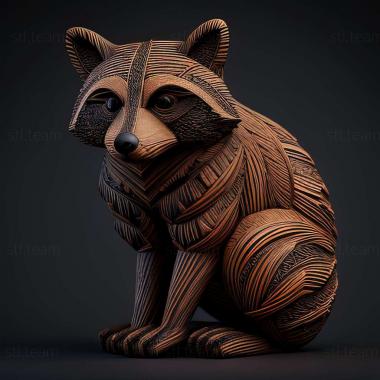 3D model Raccoon from Kherson famous animal (STL)